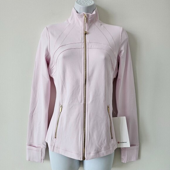 NWT LULULEMON BLLP/GOLD/GOLD Pink Gold Buttery Soft Nulu Define Jacket 6, 8, 10 - Picture 1 of 8